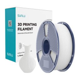 Filament 3D Sunlu PLA Clasic 1.75mm 1kg Alb