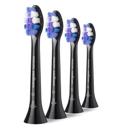 Set Capete de Rezerva pentru Periuta Electrica Philips Sonicare Sensitive HX6054/88 4 Bucati Negru