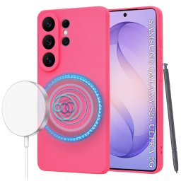 Husa de protectie Techsuit SoftFlex MagSafe compatibil cu Samsung Galaxy S26 Ultra, Roz Intens