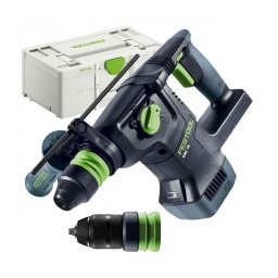 Festool - KHC 18 EB-Basic - Rotopercutor SDS-Plus fara acumulatori si incarcator, Li-Ion, 18 V, - Ah, 2.6 J, mandrina interschimbabila, valiza speciala, accesorii