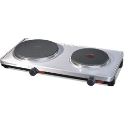 Plita electrica 2 zone 3000 W AK 3099 / E Negru/Otel inoxidabil