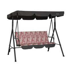 Balansoar pentru curte 140x110x153 cm, Burgundy