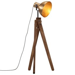 Lampa de podea 25 W, alama antichizata, 45x45x120 cm, E27 GartenMobel Dekor