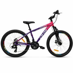 Bicicleta copii DHS Terrana 2423 24 inch, roz-violet, model 2026