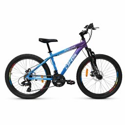 Bicicleta copii DHS Terrana 2423, 24 inch, violet-albastru, model 2026