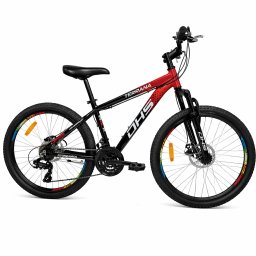 Bicicleta copii DHS Terrana 2423 24 inch, rosu-negru, model 2026