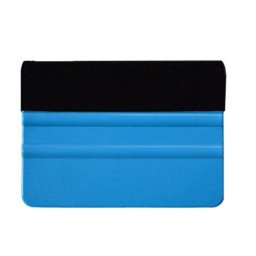 Racleta albastra cu velur textil pentru colantare folie autocolant