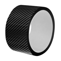 Rola ornament autoadeziva Carbon 5D pentru bandouri si praguri, neagra, 148 x 4 cm