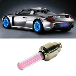 Set 2 capace valva LED roz cu senzor de lumina si miscare