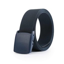 Curea tactica pentru pantaloni, albastra, reglabila, 120 cm