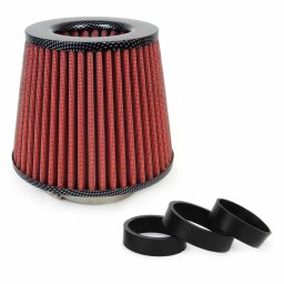 Filtru de aer conic carbon auto cu 3 adaptoare pentru admisie