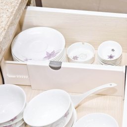 Organizator reglabil si pliabil pentru sertare, 27,5-44 cm, plastic