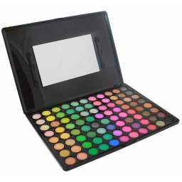 Paleta machiaj ochi cu 88 culori mate si sidefate, oglinda, cutie neagra