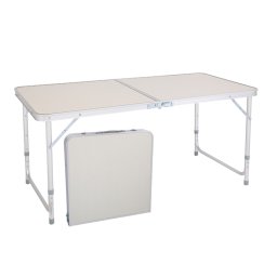 Masa pliabila pentru picnic din aluminiu cu blat MDF, 120 x 60 cm