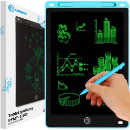 Tableta grafica LCD 10 inch pentru copii, albastra, cu stylus inclus