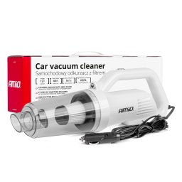 Aspirator auto 12V fara sac cu filtru HEPA, 60W si putere de aspirare 5kPa