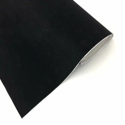 Folie pentru colantare auto Catifea Neagra, rola 15m x 1.35m