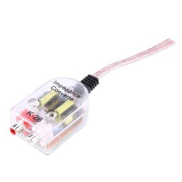Convertor semnal Hi-Low stereo auto cu 2 RCA pentru amplificator