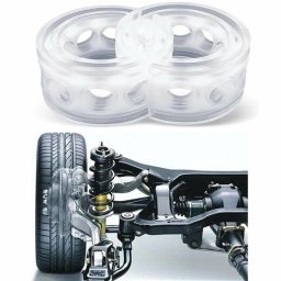 Set 2 inele distantiere XL pentru arcuri auto, din silicon rezistent