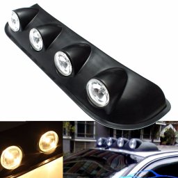 Set 4 proiectoare off-road H3 cu halogen 12V pentru plafon sau capota
