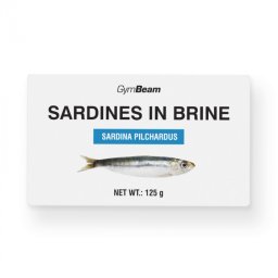 GymBeam Sardine în suc propriu 125 g