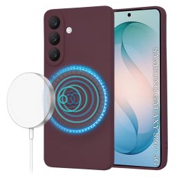 Husa de protectie Techsuit SoftFlex MagSafe compatibil cu Samsung Galaxy S26 Plus, Plum Red