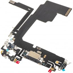 Piese si componente Banda cu Conector Incarcare - Microfon Apple iPhone 15 Pro, Negru