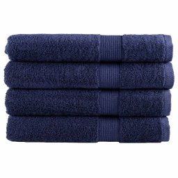 Prosoape premium SOLUND 4 buc bleumarin 100x200cm 600gsm GartenMobel Dekor