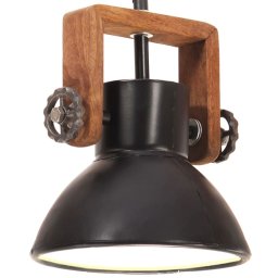 Lampa suspendata industriala, negru, 19 cm, 25 W, E27, rotund GartenMobel Dekor