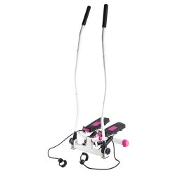 Stepper twist HMS S3085 cu manere si corzi elastice, roz