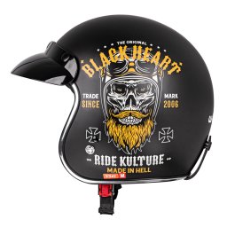 Casca moto open-face W-TEC V541 Black Heart, certificare ECE 22.05