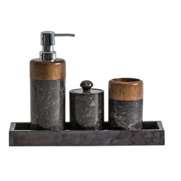 Set de baie negre din marmura Neptune Vical Home