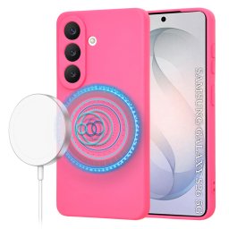Husa de protectie Techsuit SoftFlex MagSafe compatibil cu Samsung Galaxy S26, Roz Intens