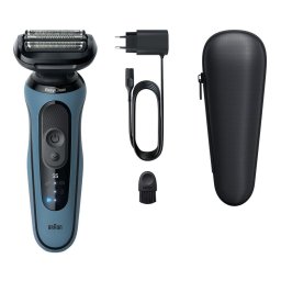 Aparat de barbierit ras electric Series 5 cu folie easyclean Albastru