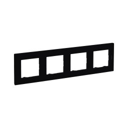 Legrand - Ramă pentru patru module NILOE STEP, neagră