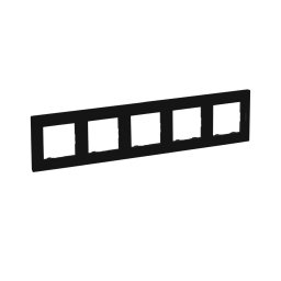 Legrand - Ramă pentru 5 module NILOE STEP neagră