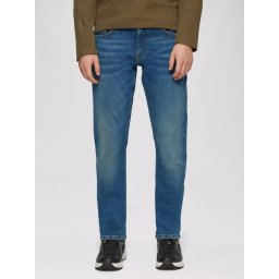 Blugi barbati Rick, cu talie medie, croiala Slim Fit, Slim Leg, Albastru (SELECTATI MARIMEA: 28, SELECTATI LUNGIMEA: 30)