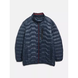 s.Oliver Big Sizes Jacheta matlasata barbati big sizes, fara gluga cu buzunare oblice si croiala Regular fit, Bleumarin inchis (SELECTATI MARIMEA: 3XL)