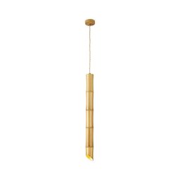 Lustră suspendată pe cablu BAMBOO 1xGU10/50W/230V bambus