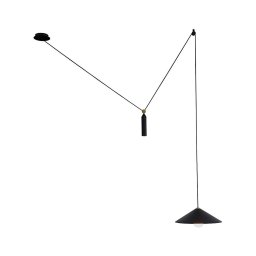 Pendul cu cablu ALTO 1xE27/60W/230V negru