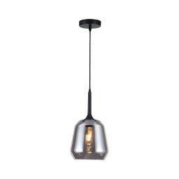 Pendul pe cablu MAEVA 1xE27/40W/230V fumuriu/negru