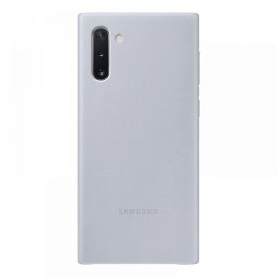 Samsung Galaxy Note 10 Husa Protectie Spate Piele Gri OSAM-EF-VN970LJEG
