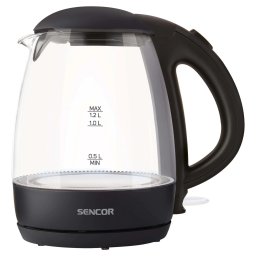 Fierbator de Sticla Sencor SWK 2300BK, 2200 W, 1,2 L, Negru