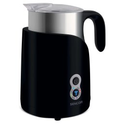 Aparat de spumare a laptelui Sencor SMF 4000BK, 650 W, 4 programe automate, 0.3 L, Negru