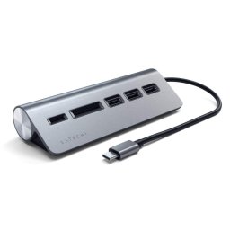 Hub USB Satechi ST-TCHCRM, 3 x USB 3.0, USB Type-C (Gri)