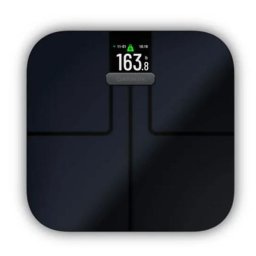 Cantar inteligent Garmin Index S2, Wi-Fi, 180 kg, Negru