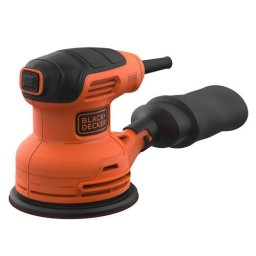 Slefuitor centrifugal, Black & Decker, BEW210-QS, 230 W, sac de colectare a prafului cu filtru lavabil, Negru-Portocaliu
