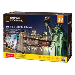 Puzzle 3D Cubic Fun - National Geographic, Empire State Building, 66 piese