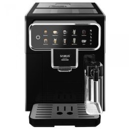 Espressor Automat Samus PERFECTION, 1350 W, 15 Bari, 7 optiuni de cafea, Rezervor de apa detasabil 2.2 litri, Capacitate rasnita 300 g, Rezervor lapte 300 ml, Sistem de curatare automata, Negru