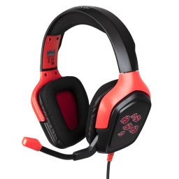 Konix Naruto KX AKATSUKI HEADSET Casti Prin cablu Banda de fixare pe cap Gaming Negru, Rosu (KX-GH-CLOUD-BK)